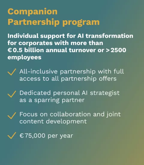 Infographic about the benefits of the Companion Partnership